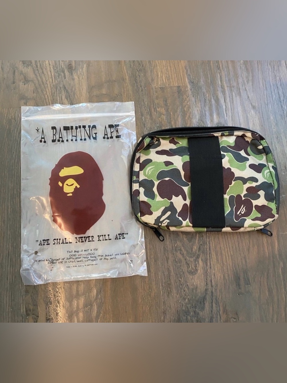 BAPE A Bathing Ape Camo Print Mini Tablet Passport Case Organizer
